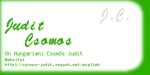 judit csomos business card