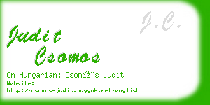 judit csomos business card